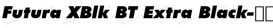 Futura XBlk BT Extra Black字体转换
